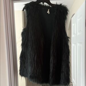 Gianni Bini Green  Faux Fur Vest